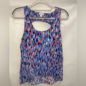 Splendid Blue Waterfall print tank top